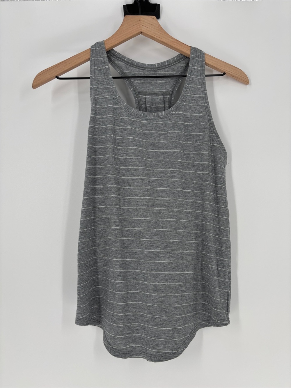 Lululemon gray white stripe tank 2